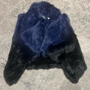 Dolce Cabo rabbit fur vest size M